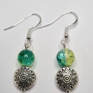 Starline Silver-Green Earring