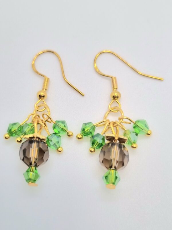 Green Crystal Maroon Ear Hook