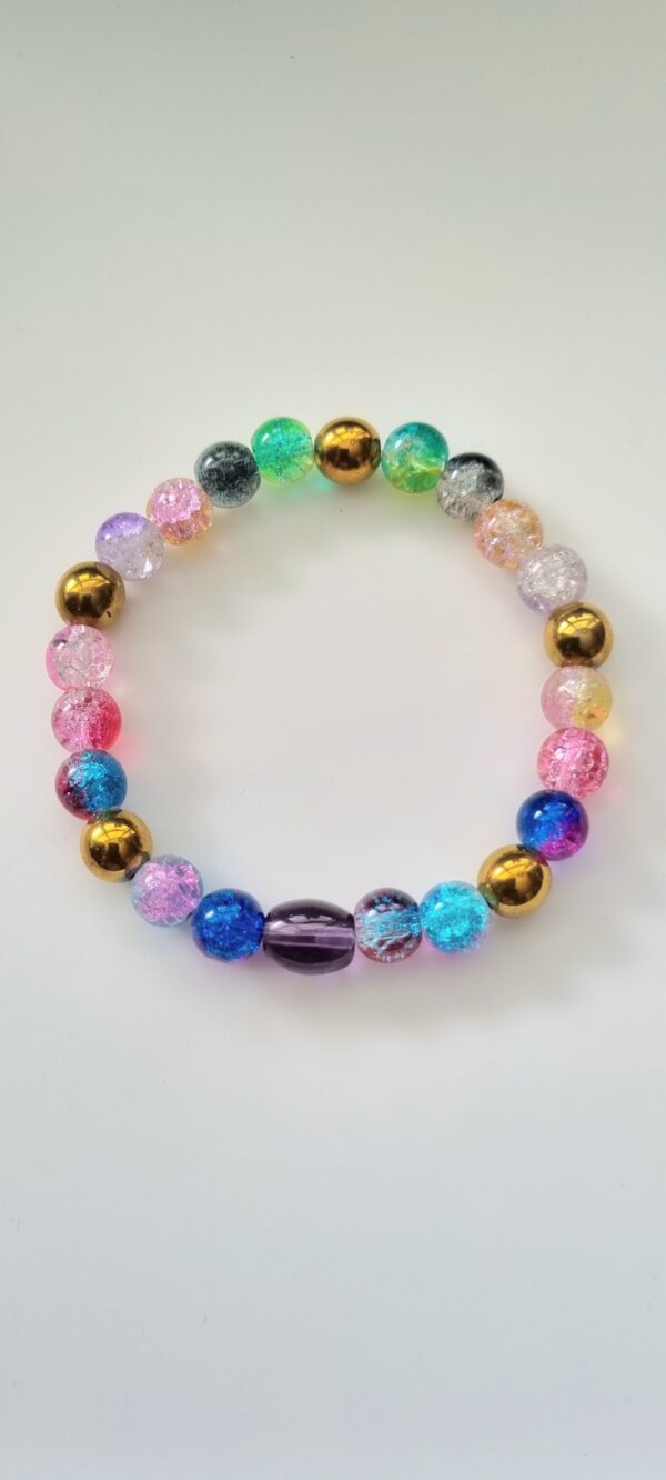 Rainbow Glass Bracelet