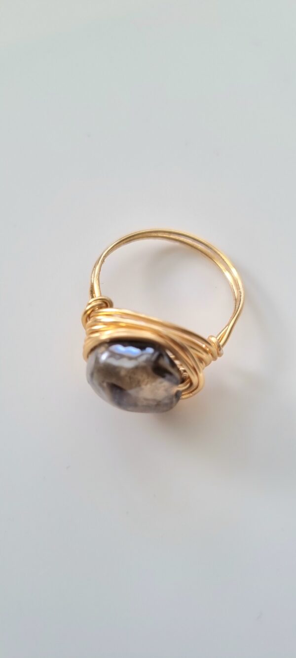 Dark Moon Glass Ring