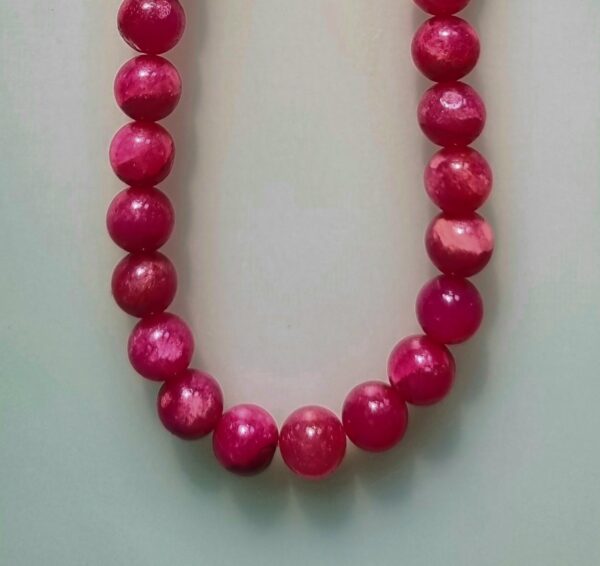 Natural Ruby Jade Necklace