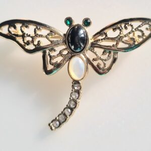 Gold Plated Dragonfly Brooch