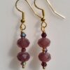 Maroon Dark Earring