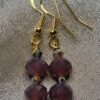 Maroon Dark Earring