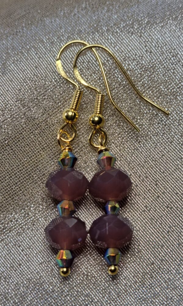 Maroon Dark Earring