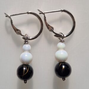 Smoky Gold Drop Earring