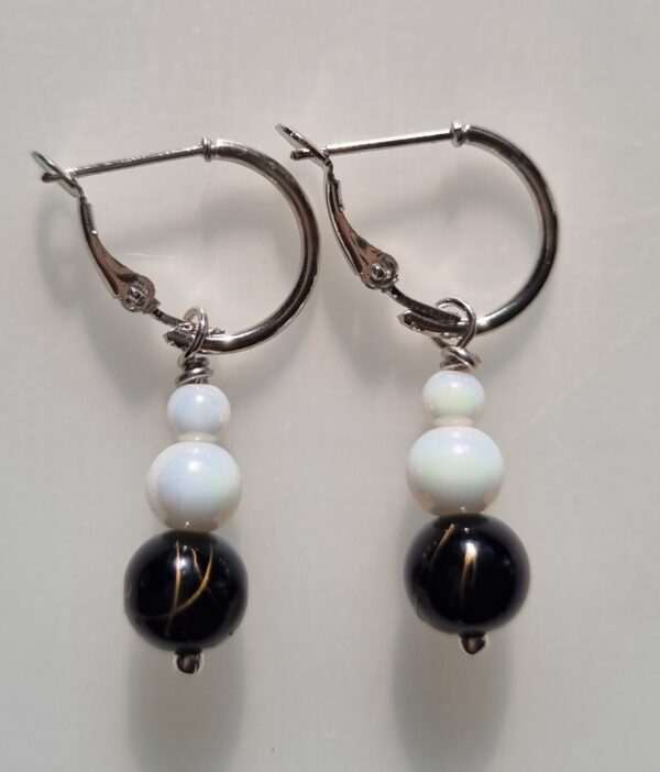 Smoky Gold Drop Earring