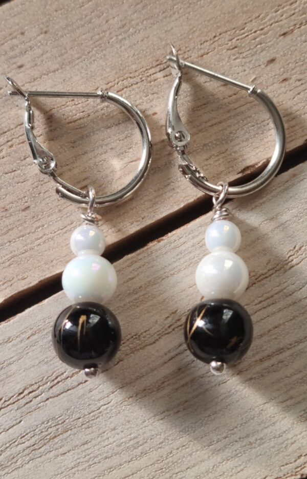 Smoky Gold Drop Earring