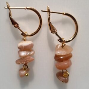 Peach Pink Earring