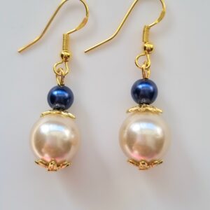 Golden Rose Drop Earring