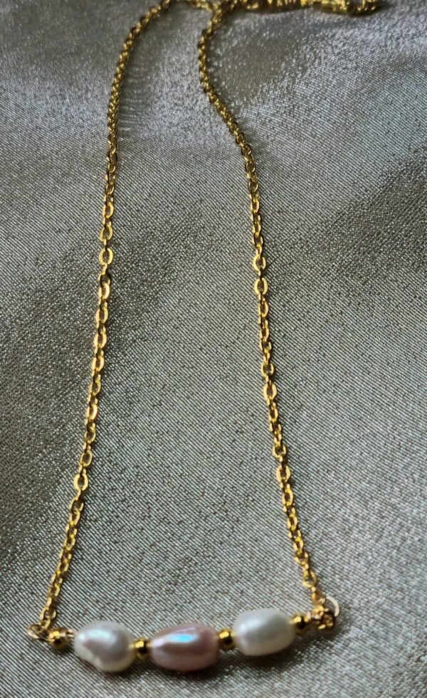 Triple Pearl Necklace - Image 2