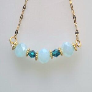 Blue Faceted Necklace