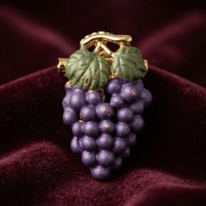Vintage Purple Brooch