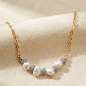 Blue Faceted Necklace