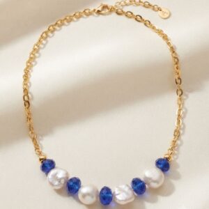 Navy-Blue Necklace